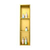 stainless steel wall niche 8⧹＂× 36⧹＂ Gold_4